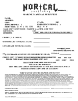 Marine Mammal Entry Form
