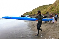 Nov 29 leaves beach at Port Waikato bound for Whatipu 45km 